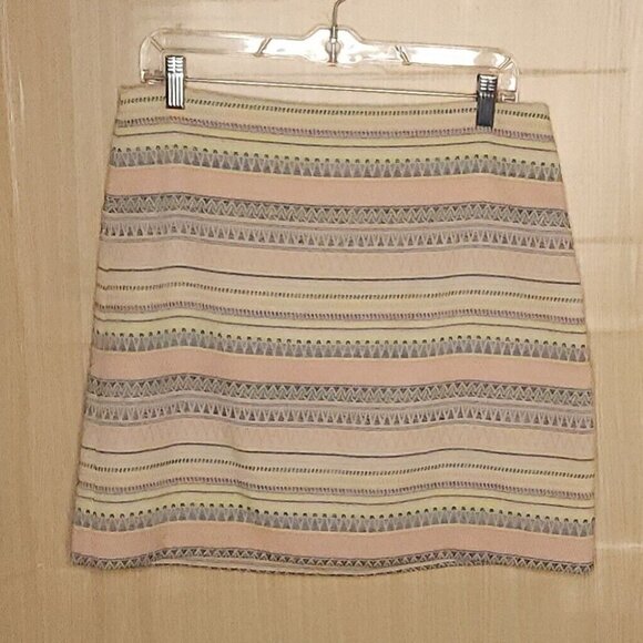 Loft Petite Pastel Southwestern Mini Skirt 10P - Picture 1 of 6